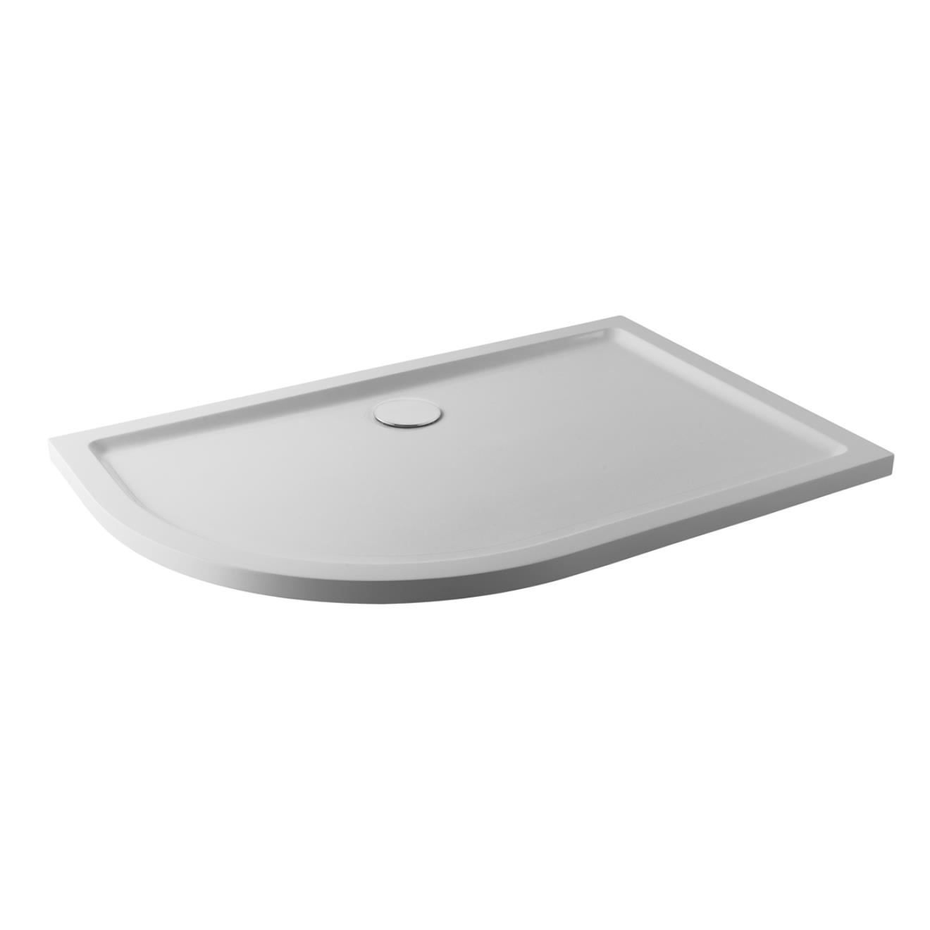 Form40 Antislip Offset Quadrant Shower Tray White 1200 x 900mm Left Hand