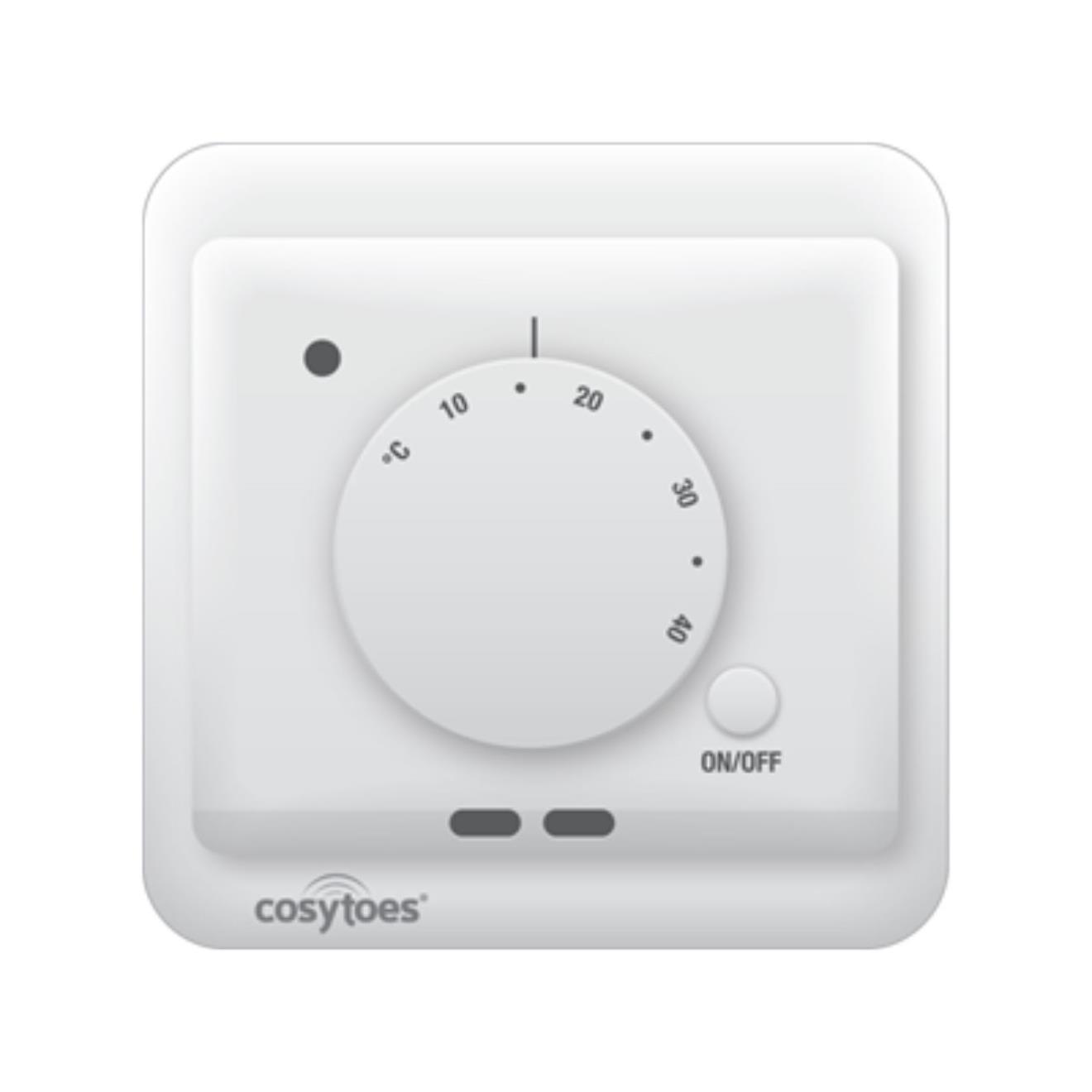Cosytoes Manual Thermostat White MT3