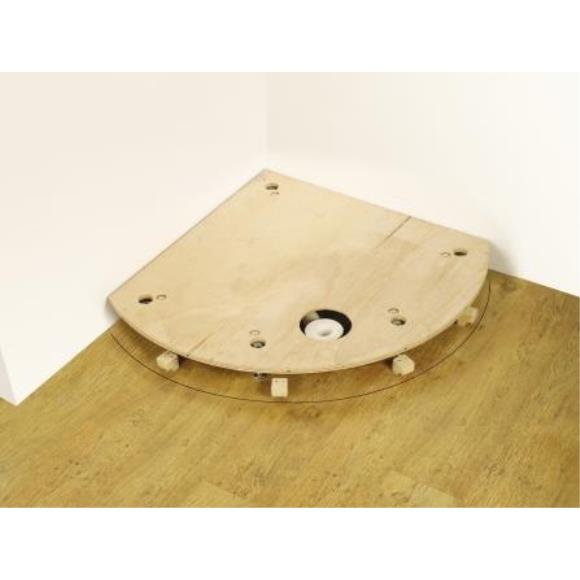 KUCOCPL09 Kudos Concept Curved Shower Tray Plinth 910 x 910mm