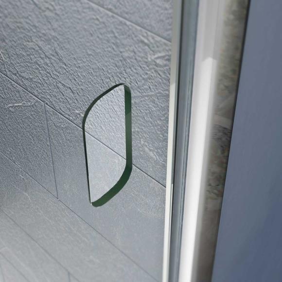 KUP8SR100 Kudos Pinnacle 8 Sliding Recess Door Polished Silver 1000mm KUP8SR100 Kudos Pinnacle 8 Sliding Recess Door Polished Silver 1000mm