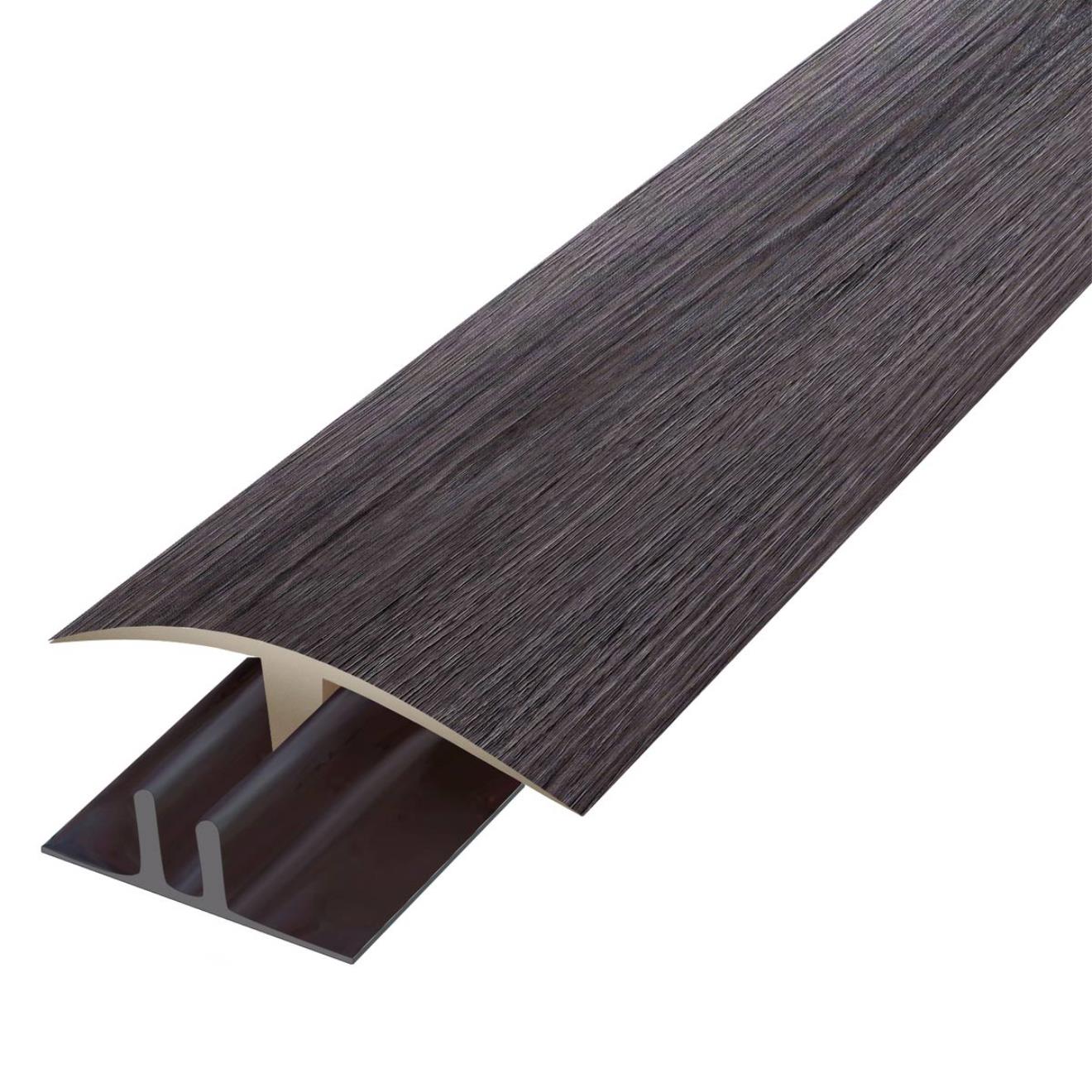 Hydro Step PVC Universal Flooring Threshold Bar Black Ash 900mm