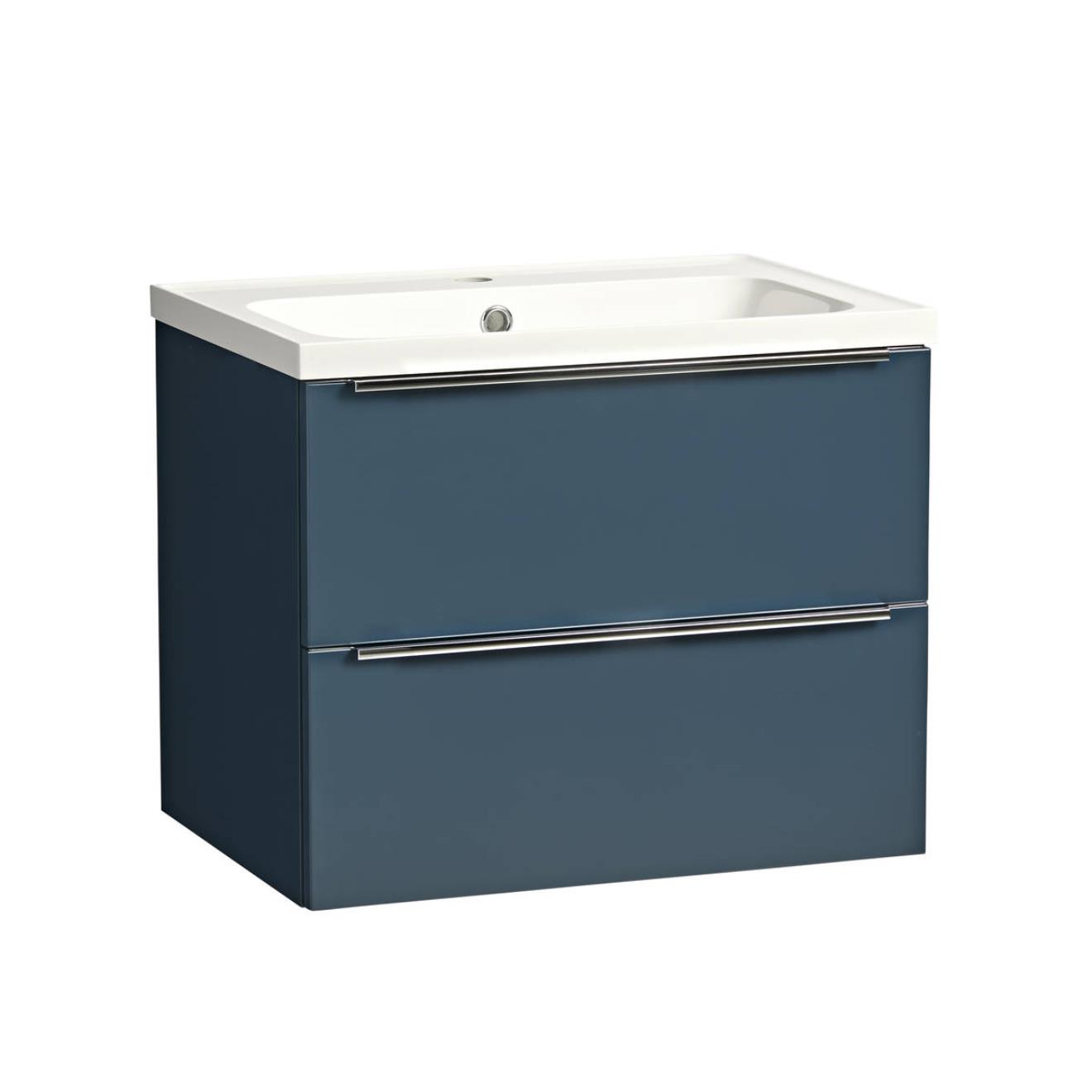 Cadence Wall Hung Vanity Unit & Isocast Basin Oxford Blue 600mm