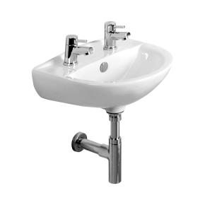 Micra Cloakroom Basin White 450 x 375mm 2TH