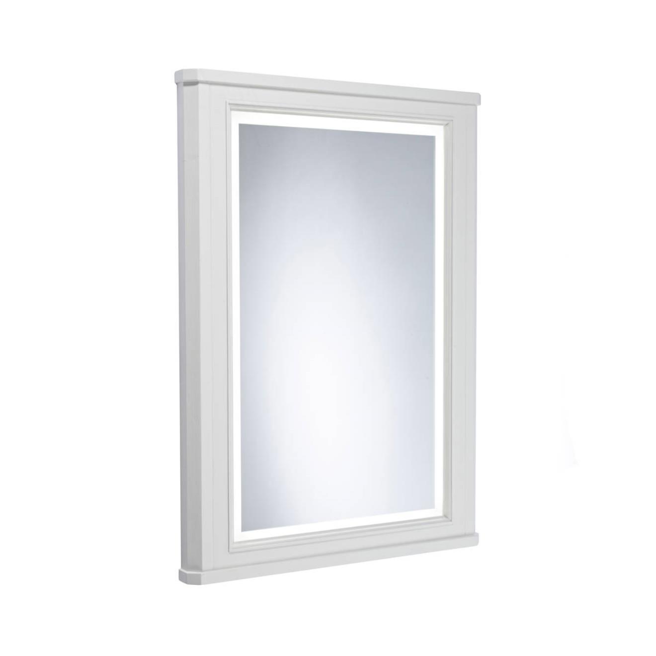 Vitoria Illuminated Mirror & Frame Linen White 450 x 700mm