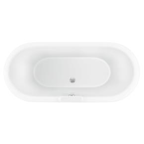 Clermont Freestanding Bath 1695 x 755mm with Ball & Claw Feet Silver